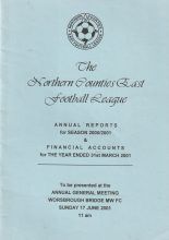 Northern Counties East Football Annual Report & Financial Accounts 2000/01