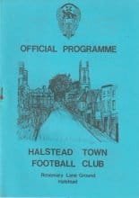 Halstead Town Reserves v East Ham Reserves 28-Nov-1981