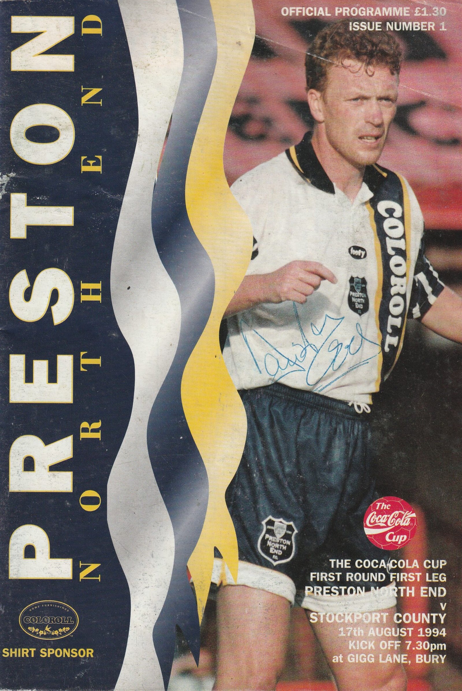 Preston North End v Stockport County 17-Aug-1994