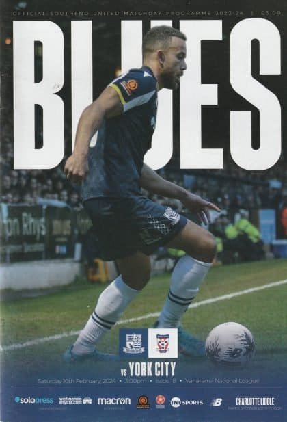 Southend United v York City 20-Feb-2024