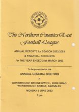 Northern Counties East Football Annual Report & Financial Accounts 2002/03