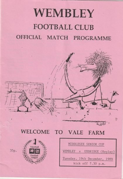 Wembley v Uxbridge 19-Dec-1989
