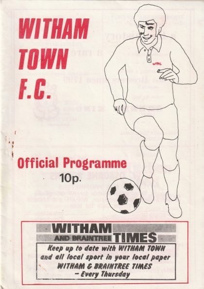 Witham Town v Maldon Town 13-Sep-1980