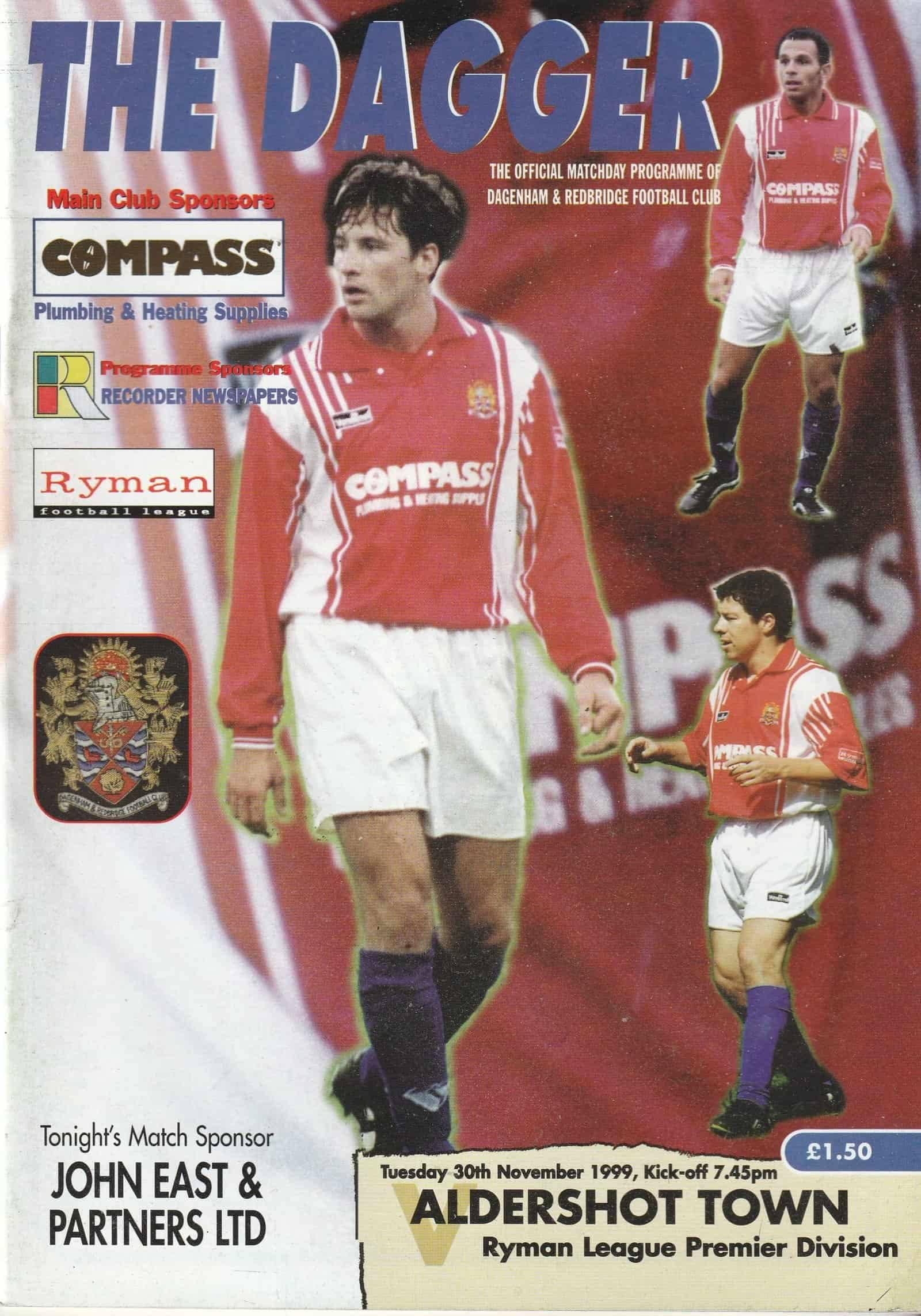 Dagenham & Redbridge v Aldershot Town 30-Nov-1999