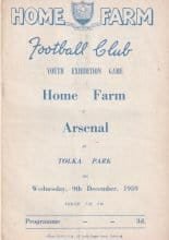 Home Farm v Arsenal 09-Dec-1959