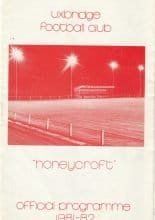 Uxbridge v Banstead Athletic 10-Apr-1982