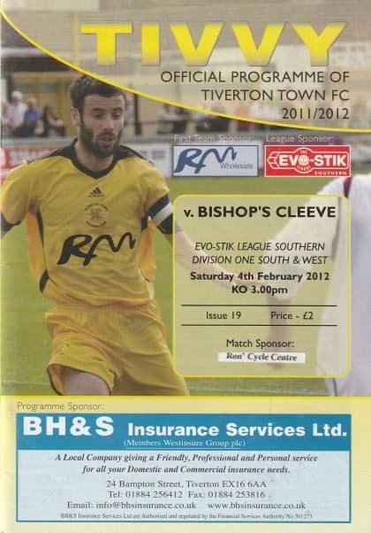 Tiverton Town v Bishop's Cleeve 04-Feb-2012