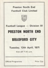 Preston North End v Bradford City 13-Apr-1971