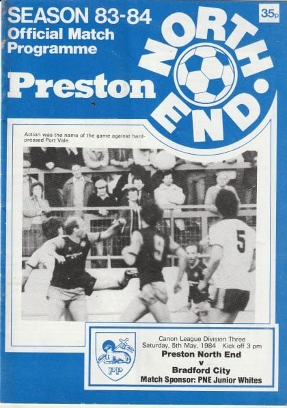 Preston North End v Bradford City 05-May-1984