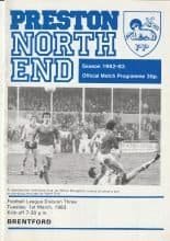 Preston North End v Brentford 01-Mar-1983