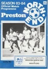 Preston North End v Brentford 03-Sep-1983
