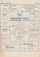 Hertford Town v Brigg Sports  25-Oct-1958