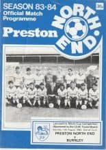 Preston North End v Burnley 13-Aug-1983