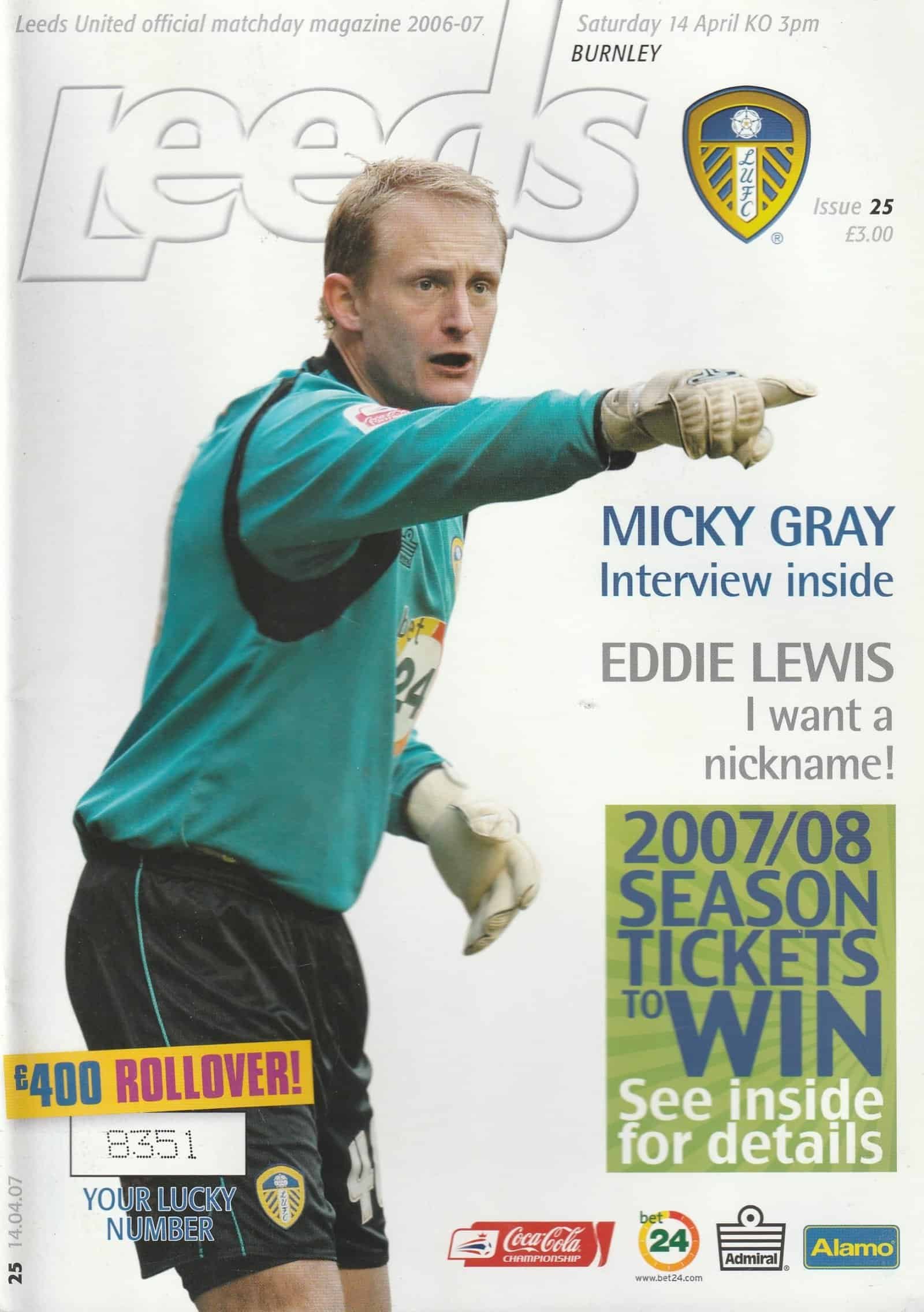 Leeds United v Burnley 14-Apr-2007