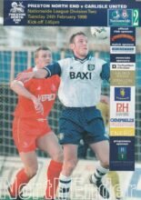 Preston North End v Carlisle United 24-Feb-1998