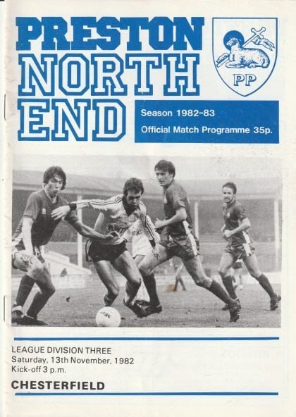 Preston North End v Chesterfield 13-Nov-1982