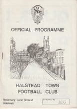 Halstead Town v Coggeshall Town 08-Nov-1980