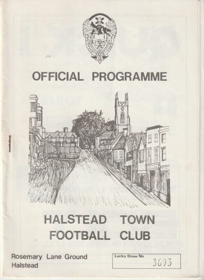 Halstead Town v Coggeshall Town 08-Nov-1980