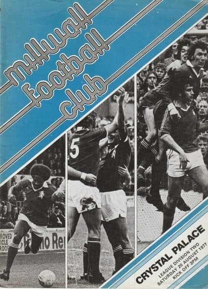 Millwall v Crystal Palace 20-Aug-1977