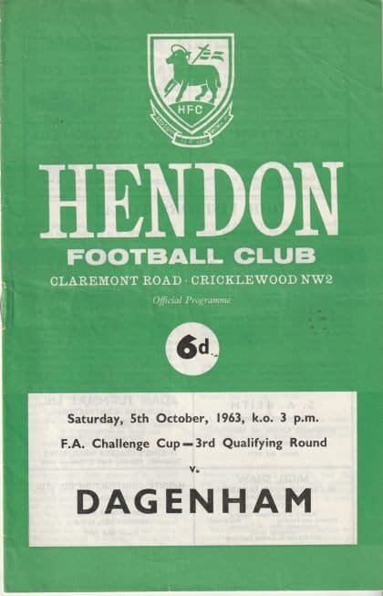 Hendon v Dagenham  05-Oct-1963
