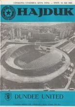Hajduk Split v Dundee United 10-Dec-1986