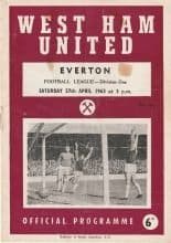 West Ham United v Everton 27-Apr-1963