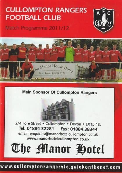 Cullompton Rangers v Exeter City 2011-12