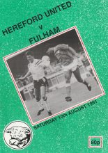 Hereford United v Fulham 10-Aug-1991