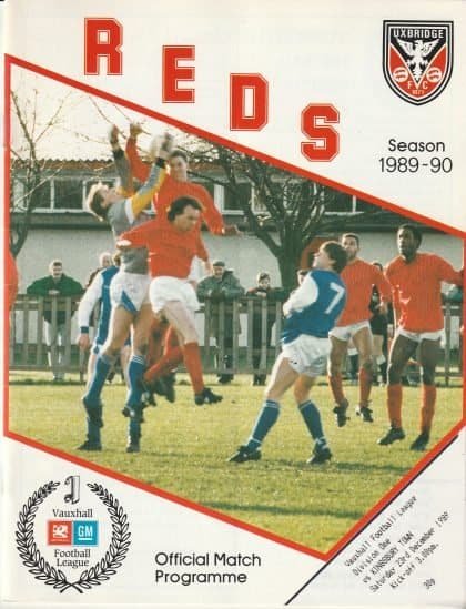 Uxbridge v Kingsbury Town 23-Dec-1989
