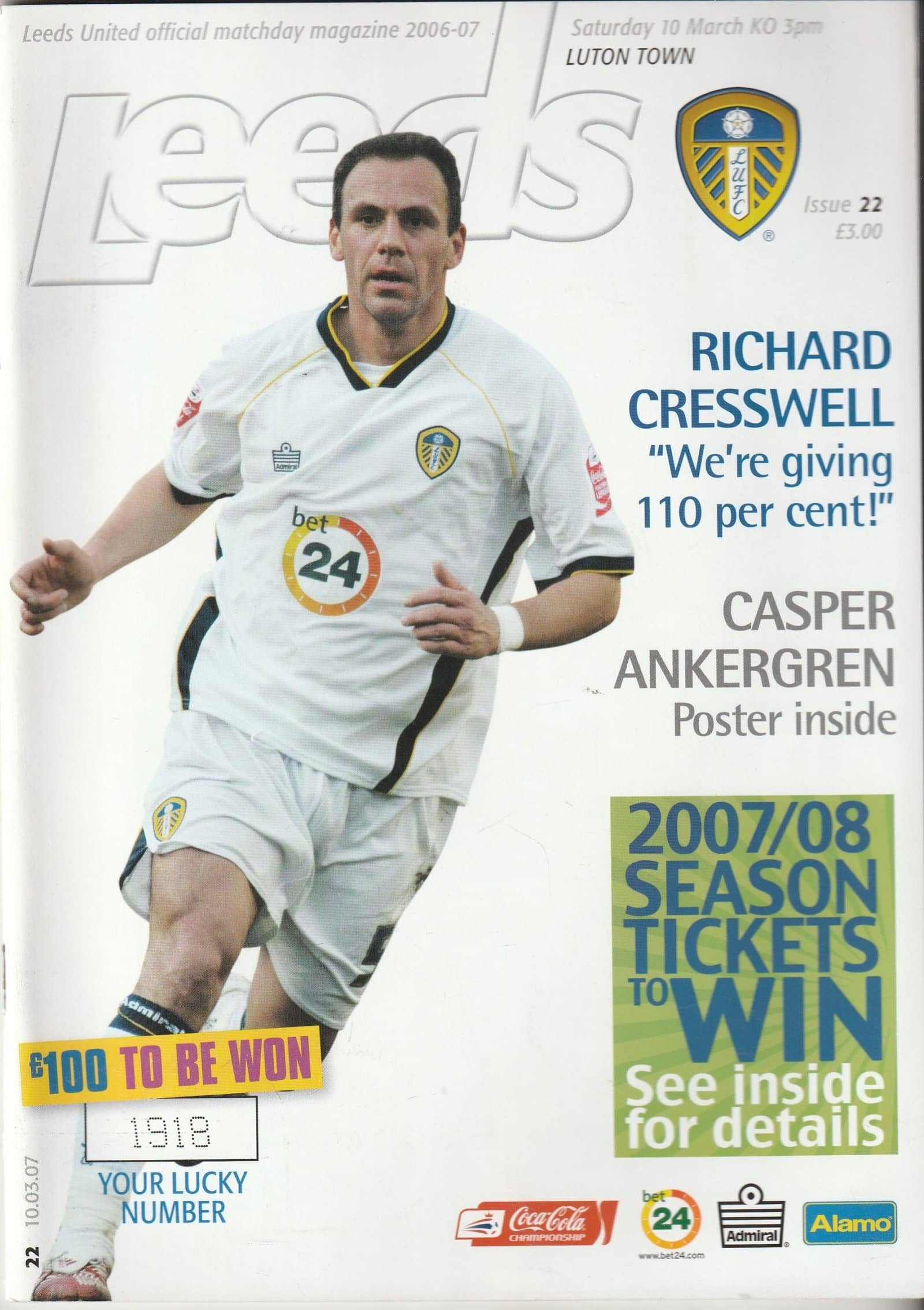 Leeds United v Luton Town  10-Mar-2007