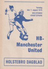 Holstebro v Manchester United 07-Aug-1975