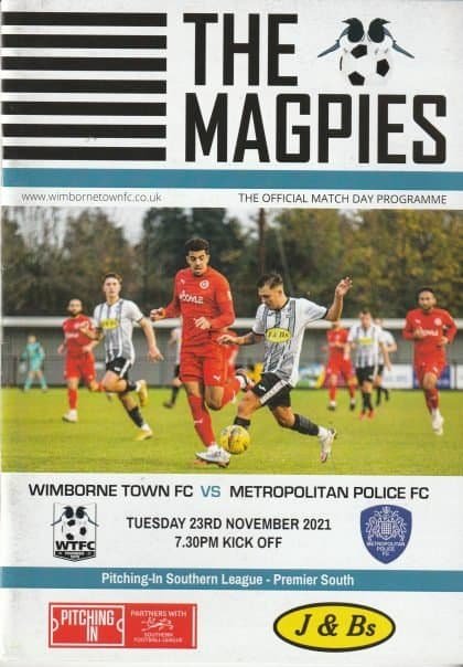 Wimborne Town v Metropolitan Police 23-Nov-2021
