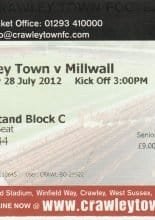 Crawley Town v Millwall 28-Jul-2012