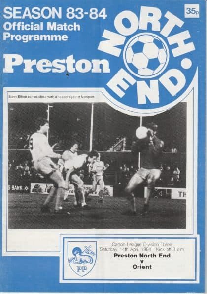 Preston North End v Leyton Orient 14-Apr-1984