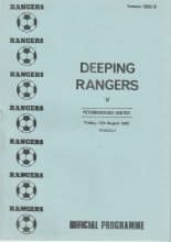 Deeping Rangers v Peterborough United  12-Aug-1988