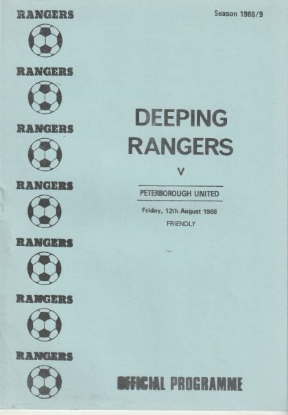 Deeping Rangers v Peterborough United  12-Aug-1988