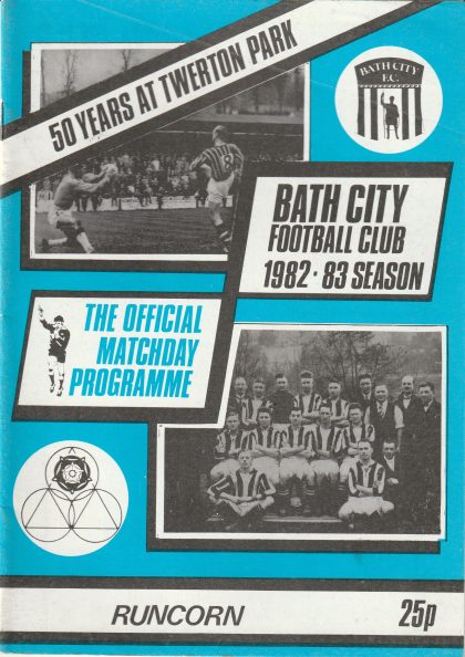 Bath City v Runcorn 25-Sep-1982