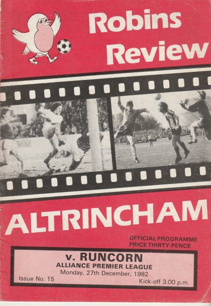 Altrincham v Runcorn  27-Dec-1982
