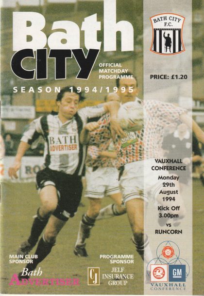 Bath City v Runcorn 29-Aug-1994