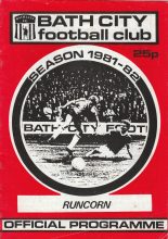 Bath City v Runcorn 30-Jan-1982