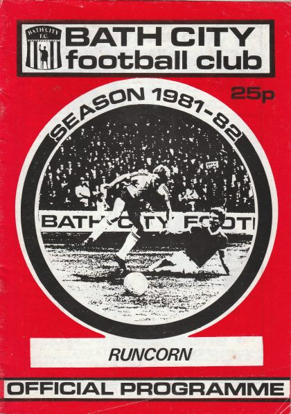 Bath City v Runcorn 30-Jan-1982