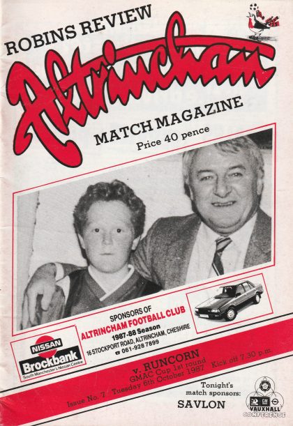 Altrincham v Runcorn  06-Oct-1987
