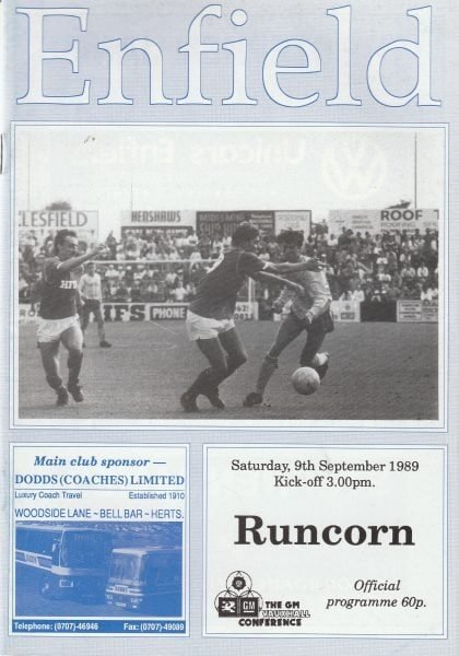 Enfield v Runcorn  09-Sep-1989