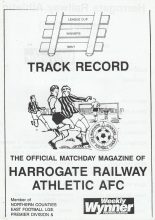 Harrogate Railway Athletic v Sheffield United 1991-92