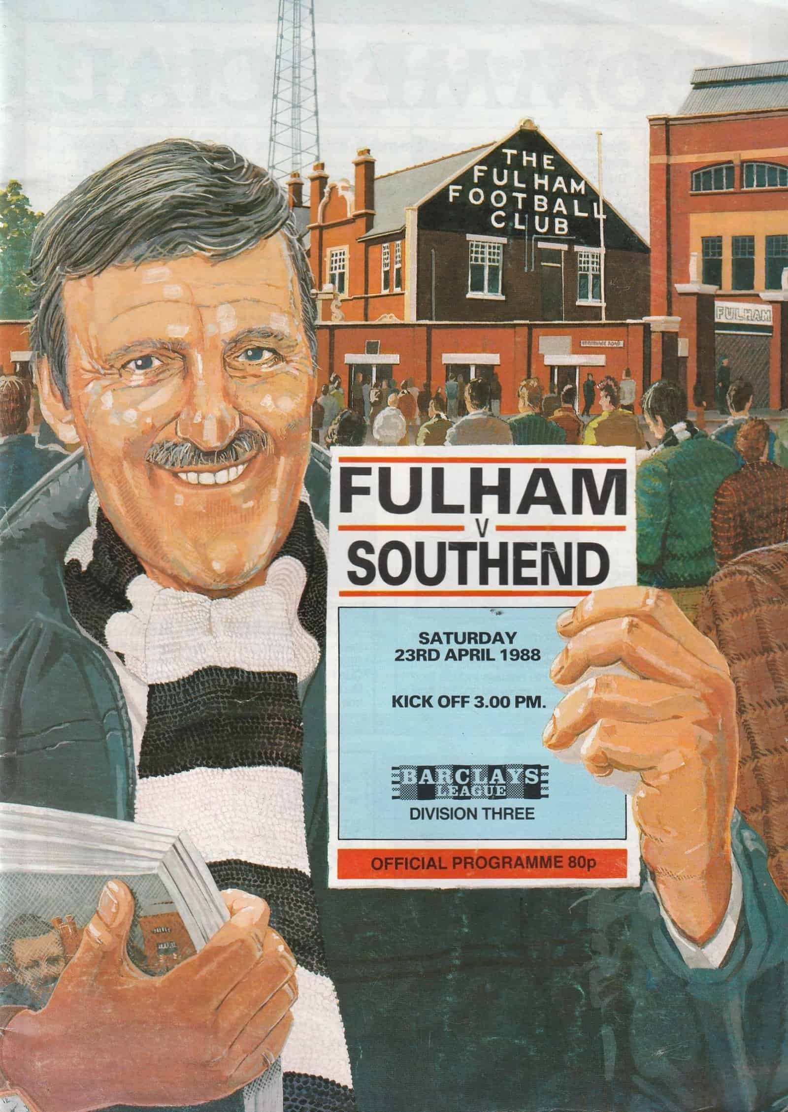 Fulham v Southend United 23-Apr-1988