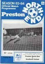 Preston North End v Southend United 06-Sep-1983