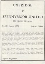 Uxbridge v Spennymoor United 10-Aug-1990