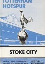Tottenham Hotspur v Stoke City 27-Nov-1976