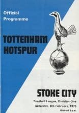 Tottenham Hotspur v Stoke City 08-Feb-1975