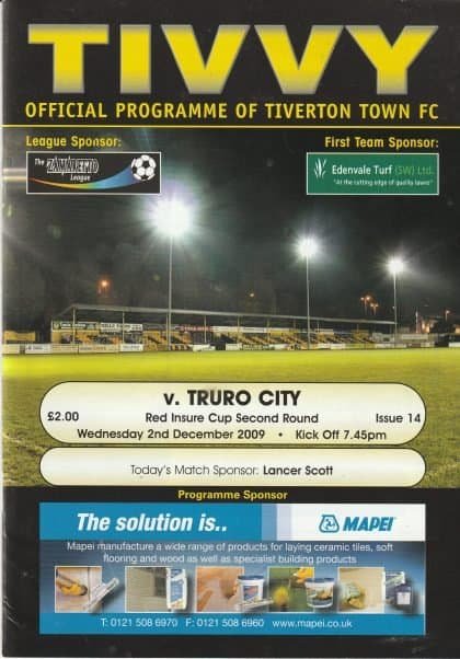 Tiverton Town v Truro City 02-Dec-2009